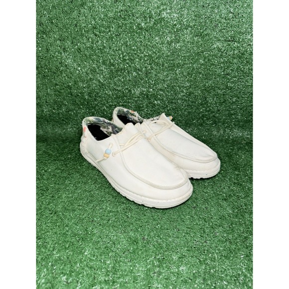 Hey Dude Wendy Womens Size 10 Natural Salt Casual Slip On Comfort Loafers Shoes - Picture 2 of 9